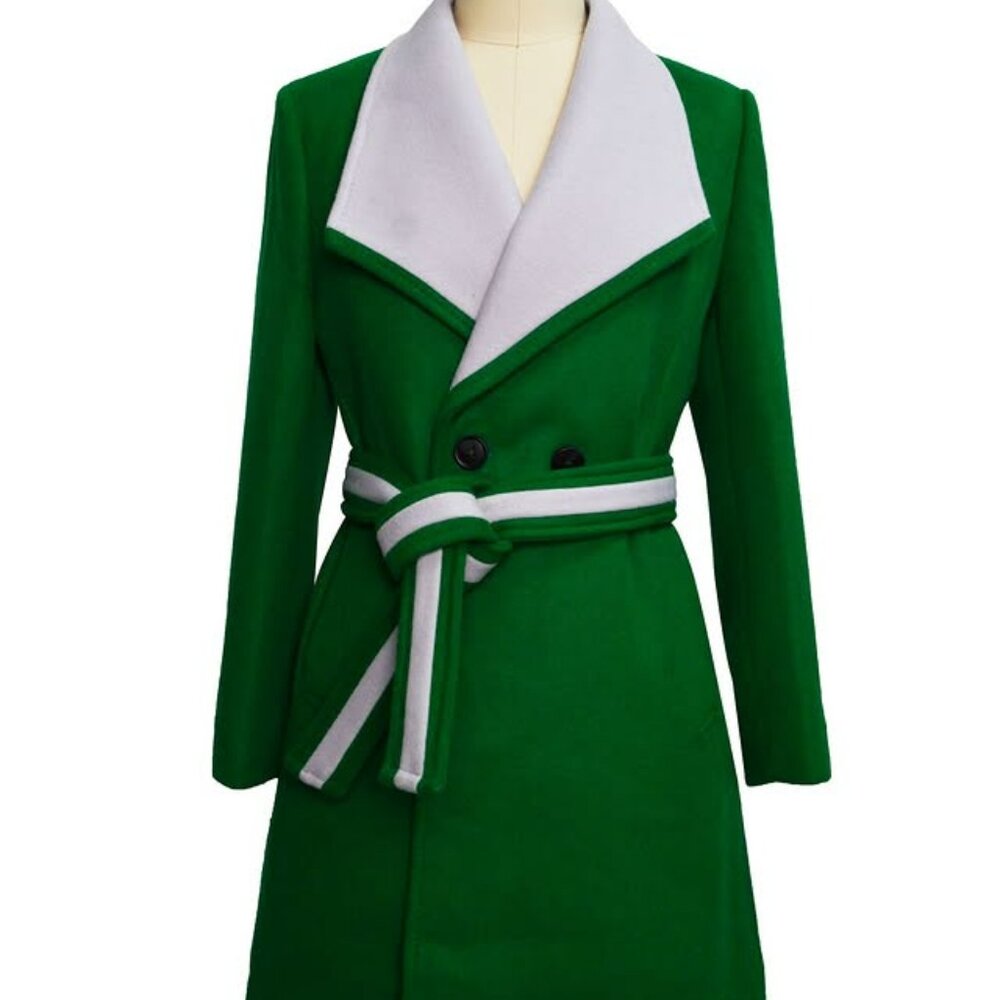 Green & Grey Winter Coat